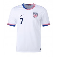 Camiseta Estados Unidos Giovanni Reyna #7 Primera Equipación Copa America 2024 manga corta